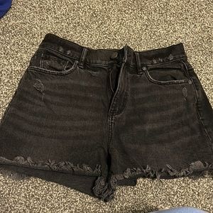 LOFT women’s black jean shorts